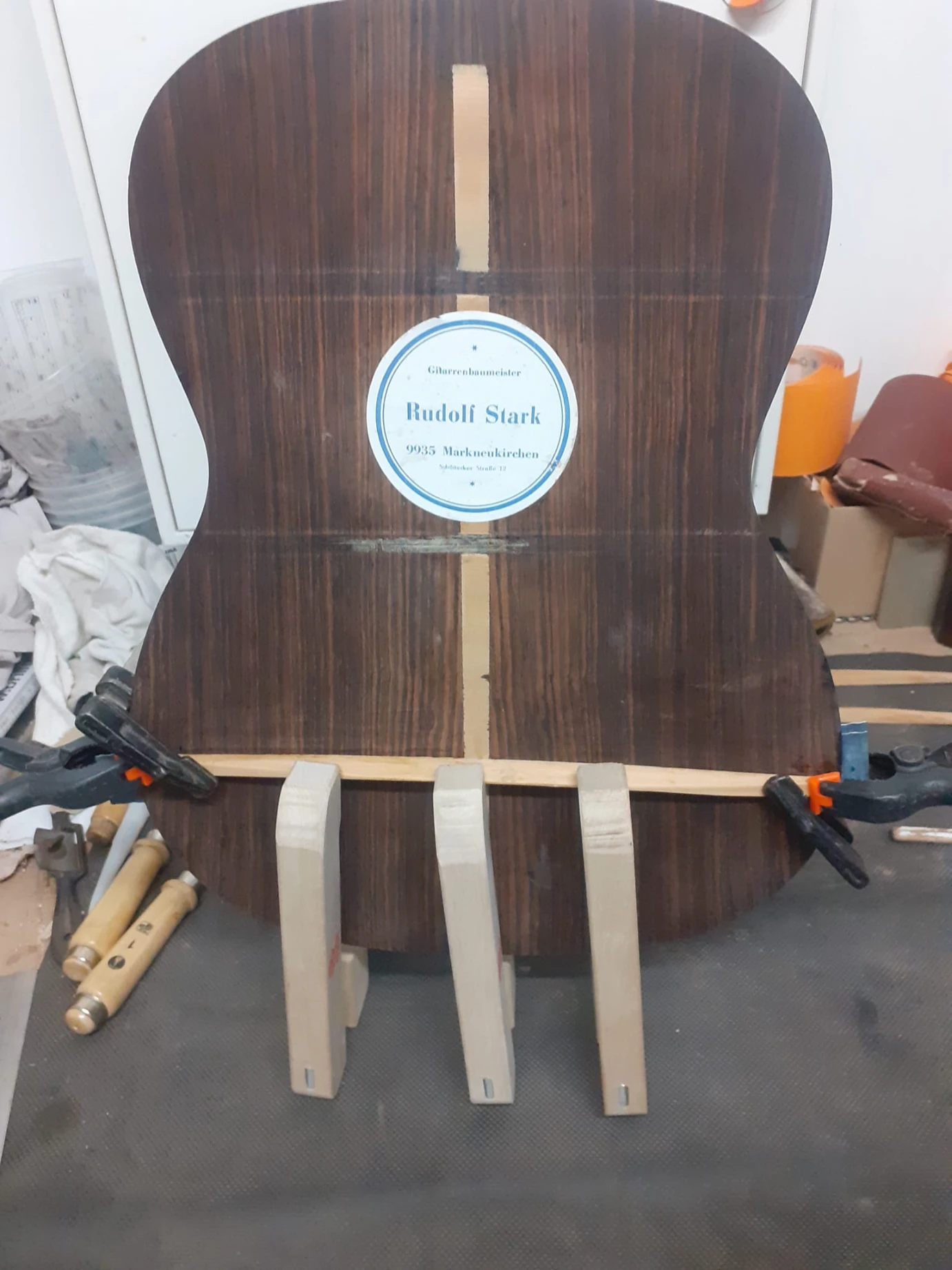 Rudolf Stark Konzertgitarre Restaurierung – Detailansicht 9 – Gitarrenreparatur Heier Guitars bei Dresden und Meißen